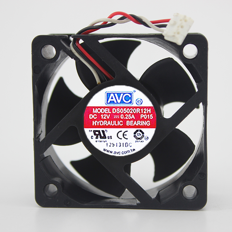 Original AVC DS05020R12H Cooling Fan 12V 0.25A 1.2W 4wires DS05020R12H Fans